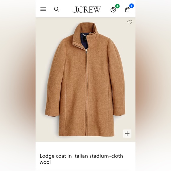 J. Crew Lodge Coat -Italian Stadium Cloth - Picture 4 of 4